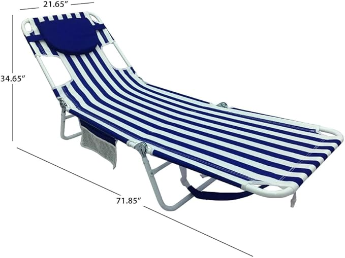 Face Down Beach Lounger Backpack Portable Beach Chair