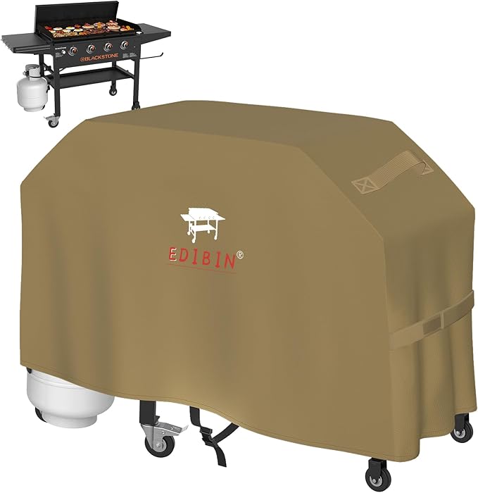 36 Inch Griddle Cover Fits for Blackstone 36 inch Flat Top Gas Griddle 1554 1825 1984 Heavy Duty Waterproof 36 Griddle Cover Fit Royal Gourmet GD401 Fit Blackstone 36 inch Griddle(Tan)