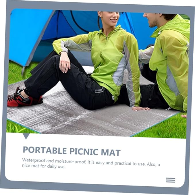 HANABASS Double Sided Picnic Mat Multi Functional Camping Blanket Portable Outdoor Cushion for Hiking Beach Concerts Lightweight Durable Easy to Carry