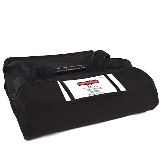 Heated Pizza Delivery System 18 2-Pie Bag Black