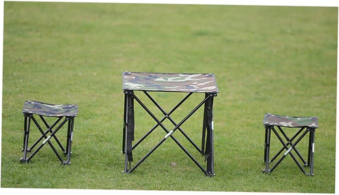 Multi-Functional Camouflage Folding Stool Portable Fishing Chair Recreational Accessory Sturdy Camping Seat Large Size