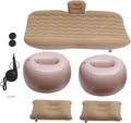 1Set Comfortable SUV Inflatable Air Mattress Bed Practical Back Seat Inflatable Bed for Car to Inflate Deflate Odorless Breathable for Camping and Road