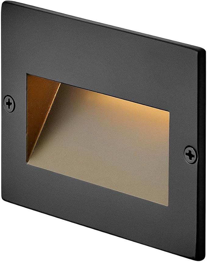 Hinkley Landscape Taper 1563BZ Horizontal 12v Step Light Low-Voltage Integrated LED Recessed Mount Safe for Wet Conditions Wiring Kit Included Bronze Finish