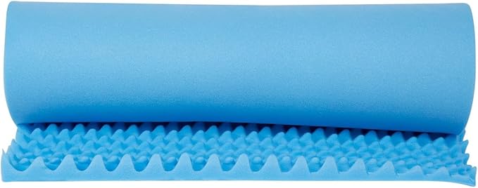 72 L x 33 W x 2 Inch Soft Foam Twin Bed Pad Mattress Topper Egg Crate Overlay Topper