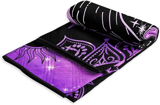 Outdoor Picnic Blanket Portable Ultrasonic Waterproof Picnic Mat Symmetrical Butterfly Printed Camping Beach Mat for Sand and Wet Grass Hiking (Symmetrical Butterfly L)
