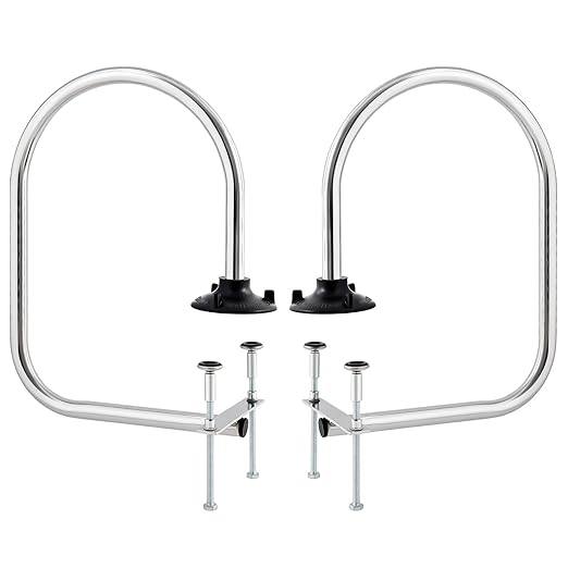 2 Pack Service Rail Single Arm Bar Service Rail Waitress Stall Silver Chrome Finish Tubing Area for Waitstaff to Retrieve Drinks Avoid a Busy and Hectic Crowd for Staff