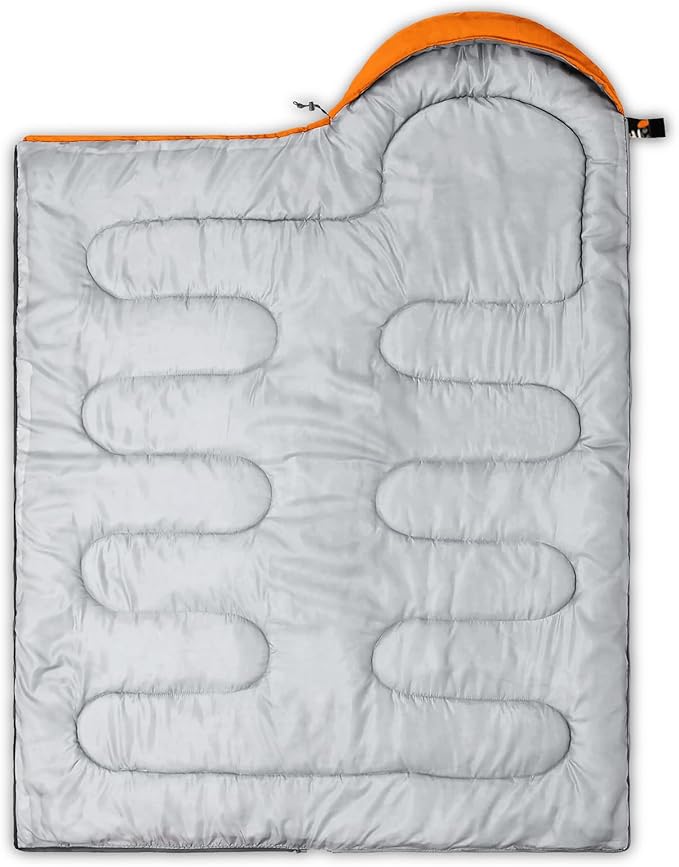 QOOMO Camping Sleeping Bags3 Season Warm &amp Cool WeatherLightweightWaterproof Sleeping Bags for Adults &amp KidsTravelingand OutdoorsCamping Gear Equipment