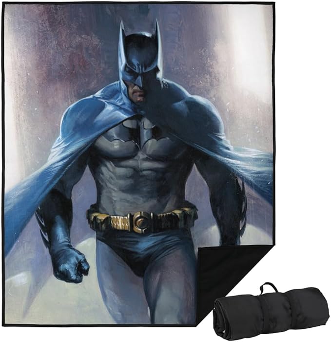 LOGOVISION Batman Stalking Outdoor Blanket for Picnic Beach Camping Park Tailgate 50x60