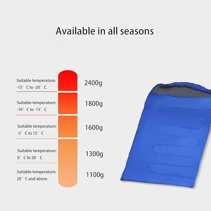All - Season Warm Sleeping Bag Versatile Lightweight Camping Sleeping Bag with Waterproof &amp Skin - Friendly Fabric Machine Washable Ideal for Outdoor Camping Home &amp Travel