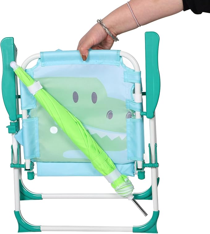 Portable Boys and Girls Beach Chair Umbrella Folding Camping Chair for Boys Girls Lightweight and Foldable Sun Protection Outdoor Activity