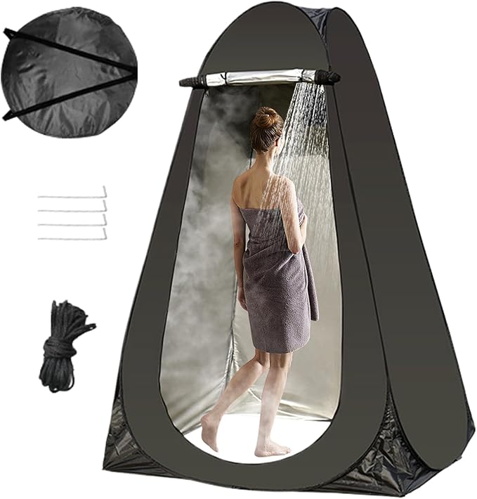 Popup Changing Tent Popup Privacy Tent Waterproof Changing Shelter for Camping - Temporary Dressing Room Shelter Enclosed Design with Carry Bag for Beaches Sports Venues Vacation