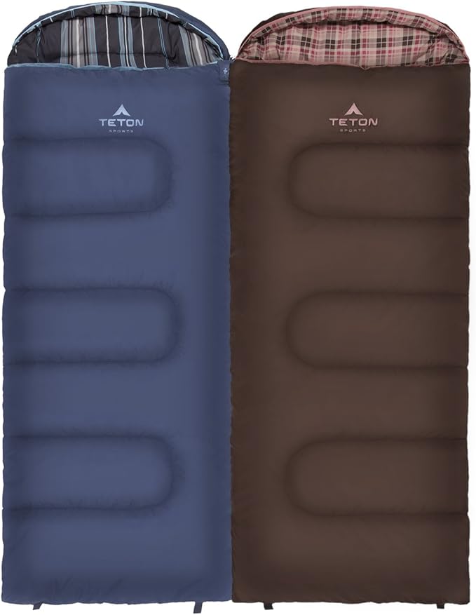 Teton Junior 20 Degree and 0 Degree Sleeping Bags. Finally Sleeping Bag for Boys Girls All Kids Warm and Comfortable for All Camping Weather and Built to Last