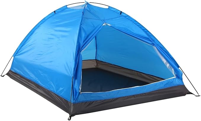 2-Person Single-Layer Camouflage Camping Tent – Portable Outdoor Tent for Summer Camping &amp Travel