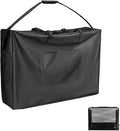 Portable Camping Table Storage Bag600D Folding Table Cover for GREGIN Grill Table with Mesh DesktopWaterproof Storage Tote Bag with Zipper Handle3 FT Black24 L×18 W×3 H