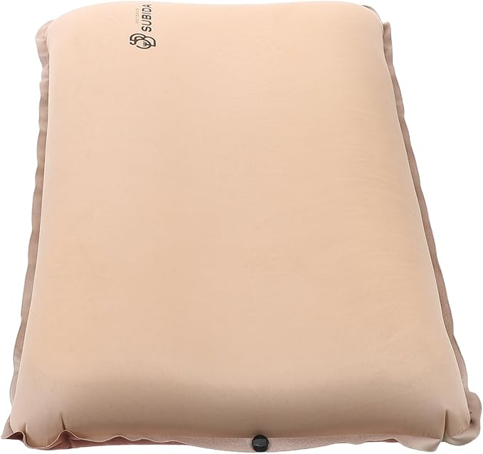 Ergonomic Memory Foam Pillow for Camping Self-Inflating Compact for Hiking and Airplane Trips