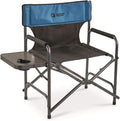 Guide Gear Director’s Camp Chair Oversized Portable Folding 500-lb. Capacity Blue/Black
