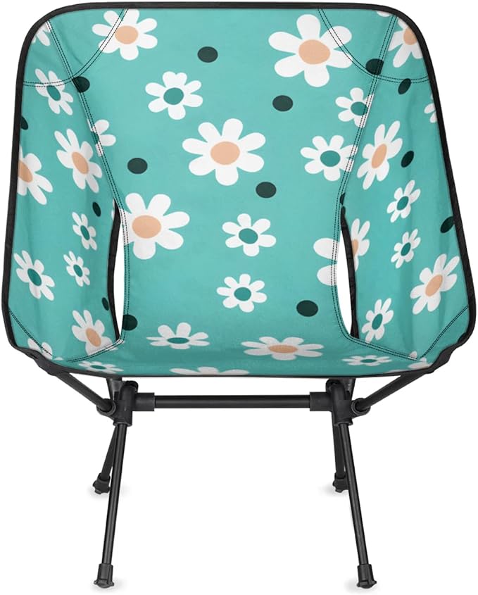Honeybaby Folding Camping Chair Floral Flower Camping Chairs Lightweight Portable Chair Outdoor Foldable Chairs for Camping Travel Picnic Beach Hiking