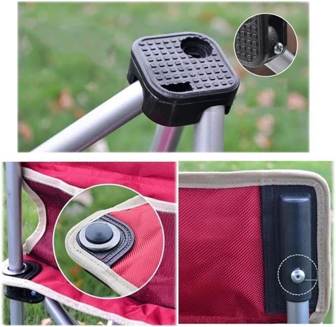 Portable Outdoor Folding Chair for Camping Beach and Fishing with Backrest - Ideal Self-Driving Adventures