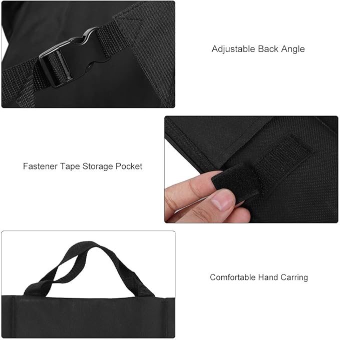 Folding Stadium Seat Cushion Portable Lightweight Bleacher Seat for Outdoor Sports Events Picnics Beaches with Carry Handle