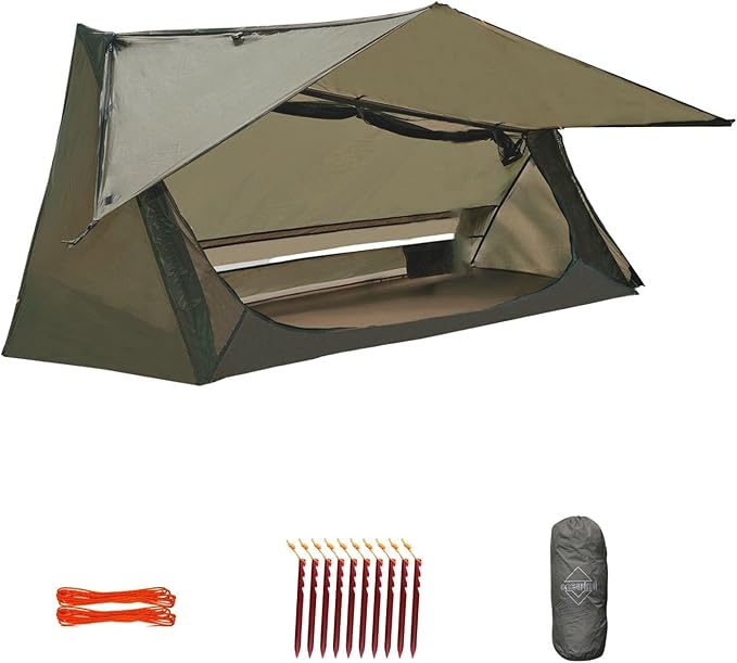 onewind Ultralight One Person Bivy Tent Backpacking Tent for Single Person Waterproof Silnylon Lightweight for Camping Backpacking Hiking NO Trekking Pole
