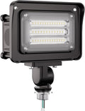CINOTON 30W LED Flood Lights Outdoor 4200LM IP65 Waterproof Security Wall Pack Lighting Fixture with 180° Knuckle for Court Porch Patio Garage 5000K Daylight AC 100-277V 1 Pack