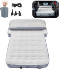 SUV Air Mattress with One-Click Charging Wireless Air Pump Detachable Pillow 10inch Air Mattress for Jeep Wrangler JK JKU JL JLU Unlimited 4 Door Heavy Duty Car Camping Patent Pending