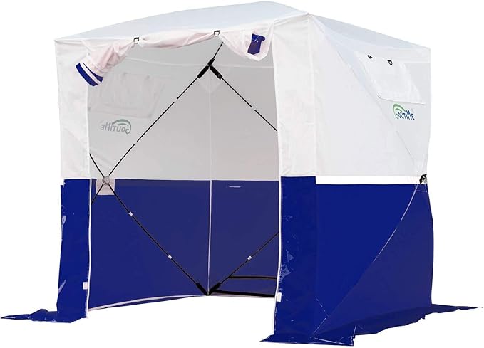 Goutime Professional Work TentInstant Pop-Up Canopy Tent 2x2m Heavy-Duty Portable Shelter for Construction Site Outdoor Workshop Warehouse &amp CampingBlue