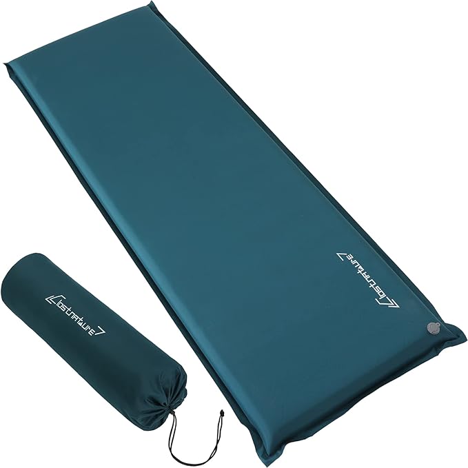 Clostnature Self Inflating Sleeping Pad for Camping - 1.5/2/3 inch Camping Pad Lightweight Inflatable Sleeping Mat for Backpacking Compact Ultralight Foam Air Mattress for Tent Hammock