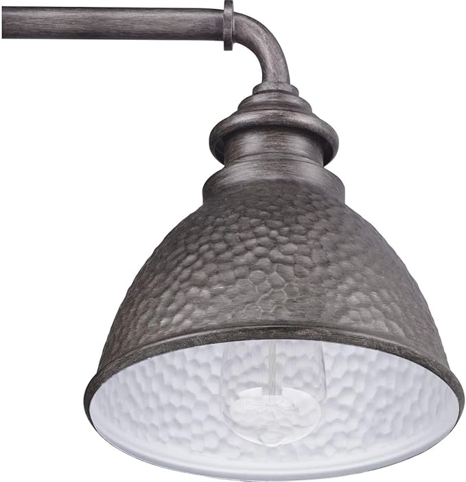 Progress Lighting Englewood Collection 1-Light Farmhouse Outdoor Small Wall Lantern Light Antique Pewter