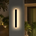 Modern Outdoor Wall Light 39inch Exterior Wall Sconces 3000K Warm White Light Black Minimalist Style White Acrylic Panel IP65 Long Garage Lighting Fixtures for Gardens Front Porch
