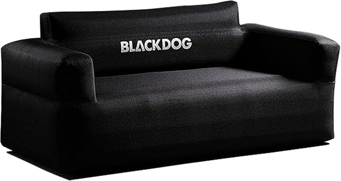 Blackdog Inflatable Couch with Built in Pump Support 660lbs Portable Camping Air Sofa Tough &amp Tear-Resistant Fabric Folding Blow Up Couch for Camping Indoor Beach Music Festival Party