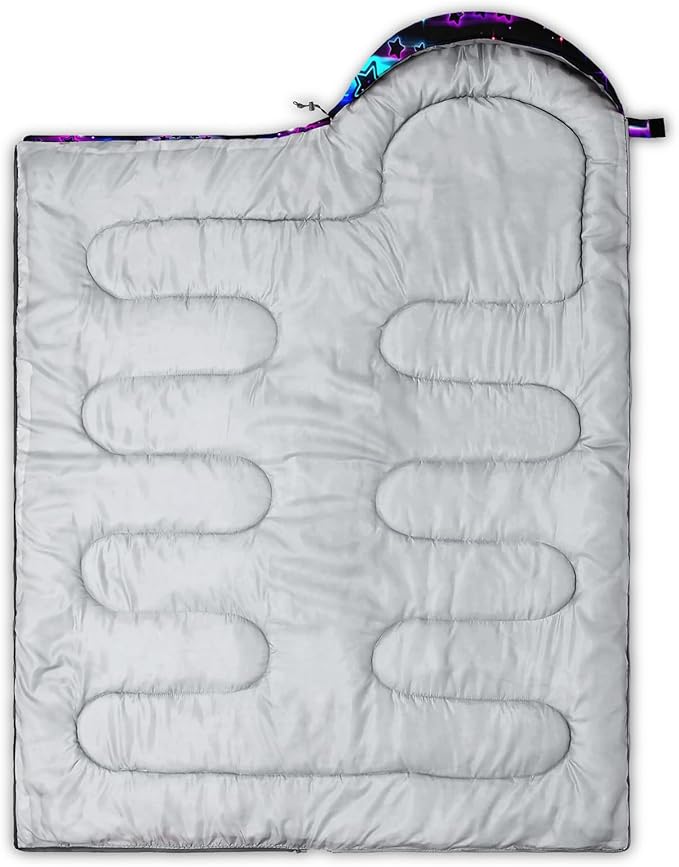 QOOMO Camping Sleeping Bags3 Season Warm &amp Cool WeatherLightweightWaterproof Sleeping Bags for Adults &amp KidsTravelingand OutdoorsCamping Gear Equipment