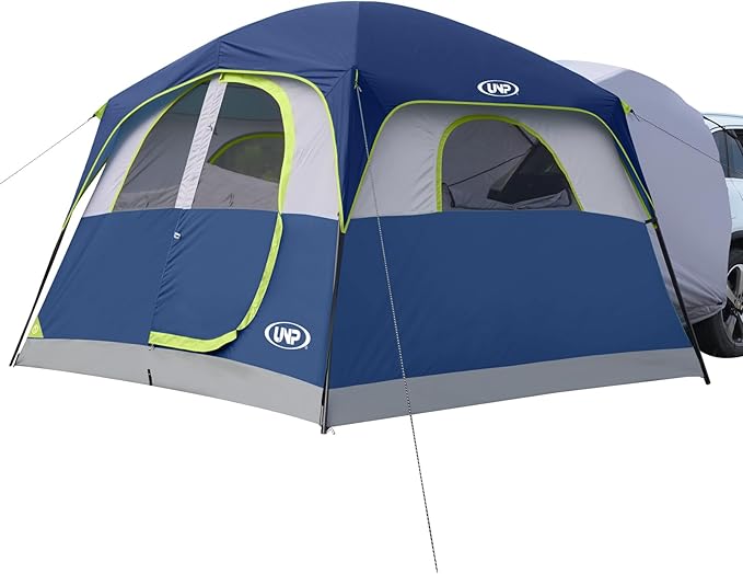 UNP SUV Tent for Camping 6-Person SUV Tailgate Tent - Easy Set Up with Rainfly 10'x9'x78in(H)