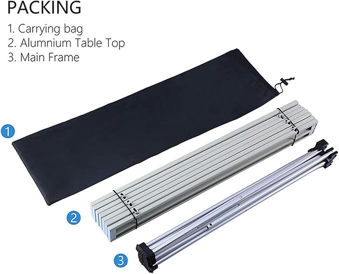 Camp Table Mini Folding Ultralight Camping in a Bag for PicnicHiking