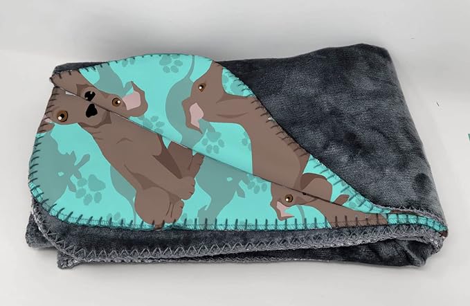 Caroline's Treasures MLM1079TBLT Fawn Italian Greyhound Soft Travel Blanket with Bag Airplane Blanket Indoor Outdoor Camping Blanket for Traveling Picnics Beach Trips Concerts