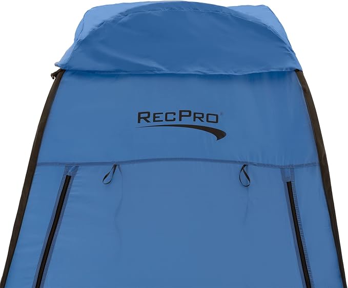 RecPro Portable Pop Up Privacy Tent | Changing Room Toilet Shower Rain Shelter for Camping &amp Beach | Includes Carry Bag Ground Cover and rain Cover