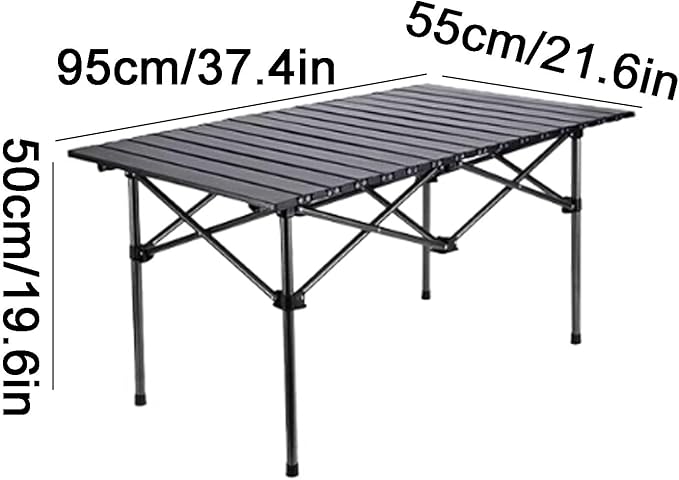 Portable Carbon Steel Camping Table Portable Camping Table Outdoor Folding Camping Table High Capacity Camping Table Folding