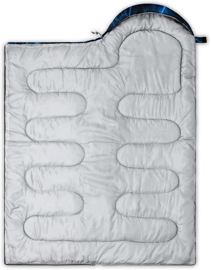 QOOMO Camping Sleeping Bags3 Season Warm &amp Cool WeatherLightweightWaterproof Sleeping Bags for Adults &amp KidsTravelingand OutdoorsCamping Gear Equipment