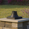 Urban Ambiance UFSA100 Contemporary Outdoor Pier Mount 4 H x 6 W Square Matte Black Finish Post Light Accessory (Contemporary Square)