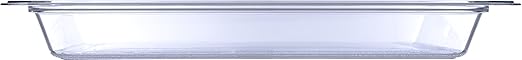 Carlisle FoodService Products Storplus Full-Size Plastic Food Pan for Catering Buffets and Restaurants Polycarbonate 2.5 Inches Deep Clear