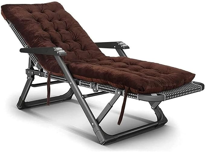 Reclining Chair Folding Lunch Rest Backrest Chair Balcony Home Leisure Portable Office Lunch Chair Adjustable