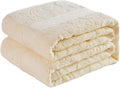 Towel Blanket Duvet Blanket 60x80'' Duvet Cover for Weighted Blanket Warm Cozy Lightweight Cotton Quilt Throws Air Conditioned Blankets for All Seasons Traveling Camping Picnic Beach Cream