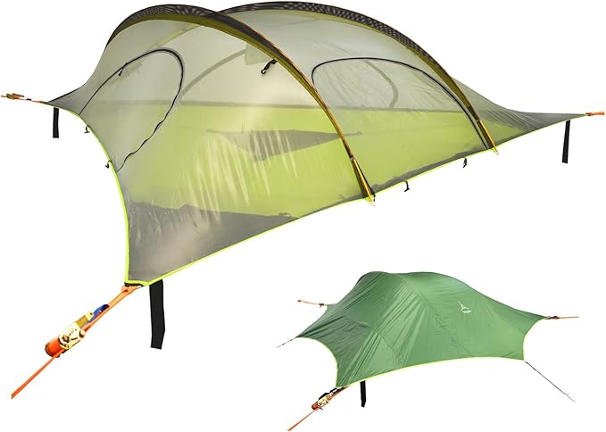 Tentsile Stingray V3 Tree Tent Camping Hammock Tent 3P Capacity Portable Tree House Shelter for Campers Backyards Campgrounds Designed in The UK