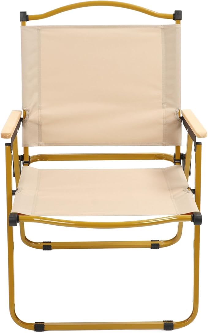 Walfront Portable Folding Camping Folding Camping Chair Foldable Chair for Fishing Picnic Beach and Sports 330 Pound Capacity