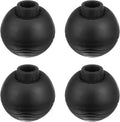 4-Pack Camping Chair Foot Pads 14mm Rubber Anti-Sinking Folding Camp Chair Replacement Feet for Fishing/Hiking/Picnic/Hardwood Floors/Tile/Outdoor Chair Leg Caps [Black]