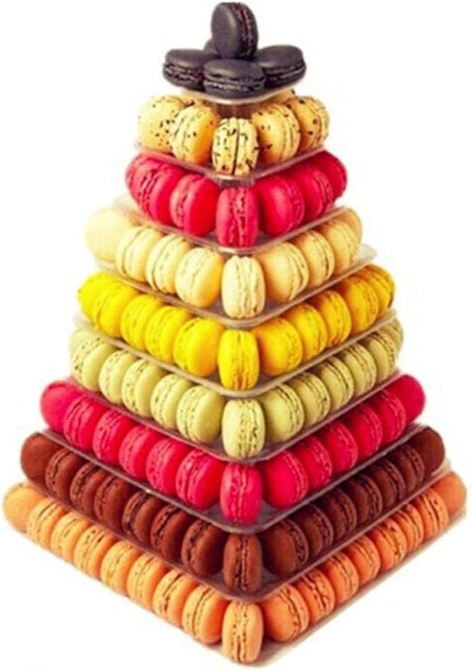 9 Macaron Tower Cupcake Holder Stackable Cookie Dessert Rack Display Stand for Cake Stand for Table