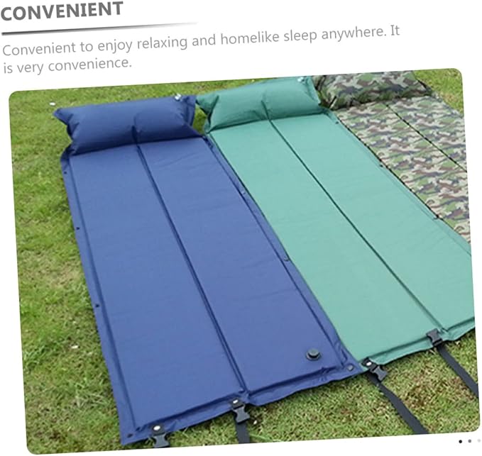 TOYANDONA Convenient Inflatable Sleeping Mat Portable Camping Pad with Ergonomic Design for Travel Hiking Beach and Outdoor Activities Lightweight Durable Camping Accessory