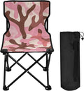 Coral Pastel Compact Youth Camping Chair Ultra-Lightweight Backpack Beach Chairs for Adults Includes Carry Bag for Outdoor