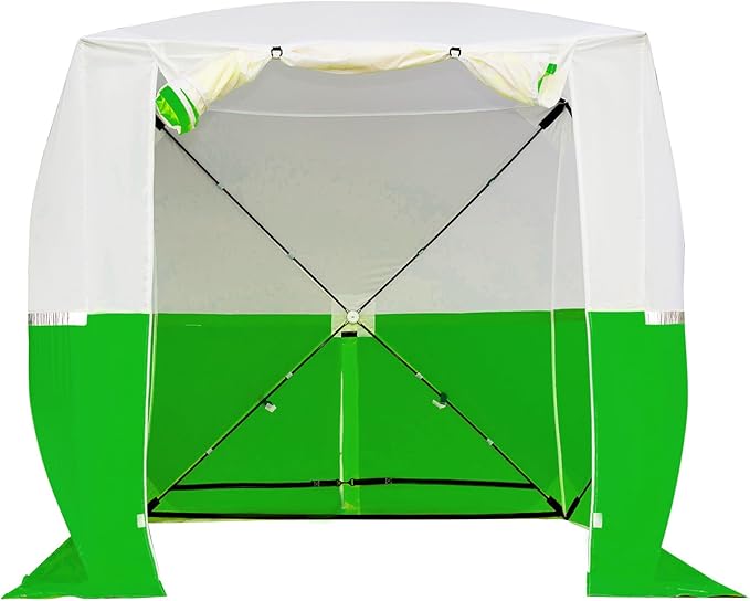 Goutime Professional Work TentInstant Pop-Up Canopy Tent 2x2m Heavy-Duty Portable Shelter for Construction Site Outdoor Workshop Warehouse &amp CampingGreen