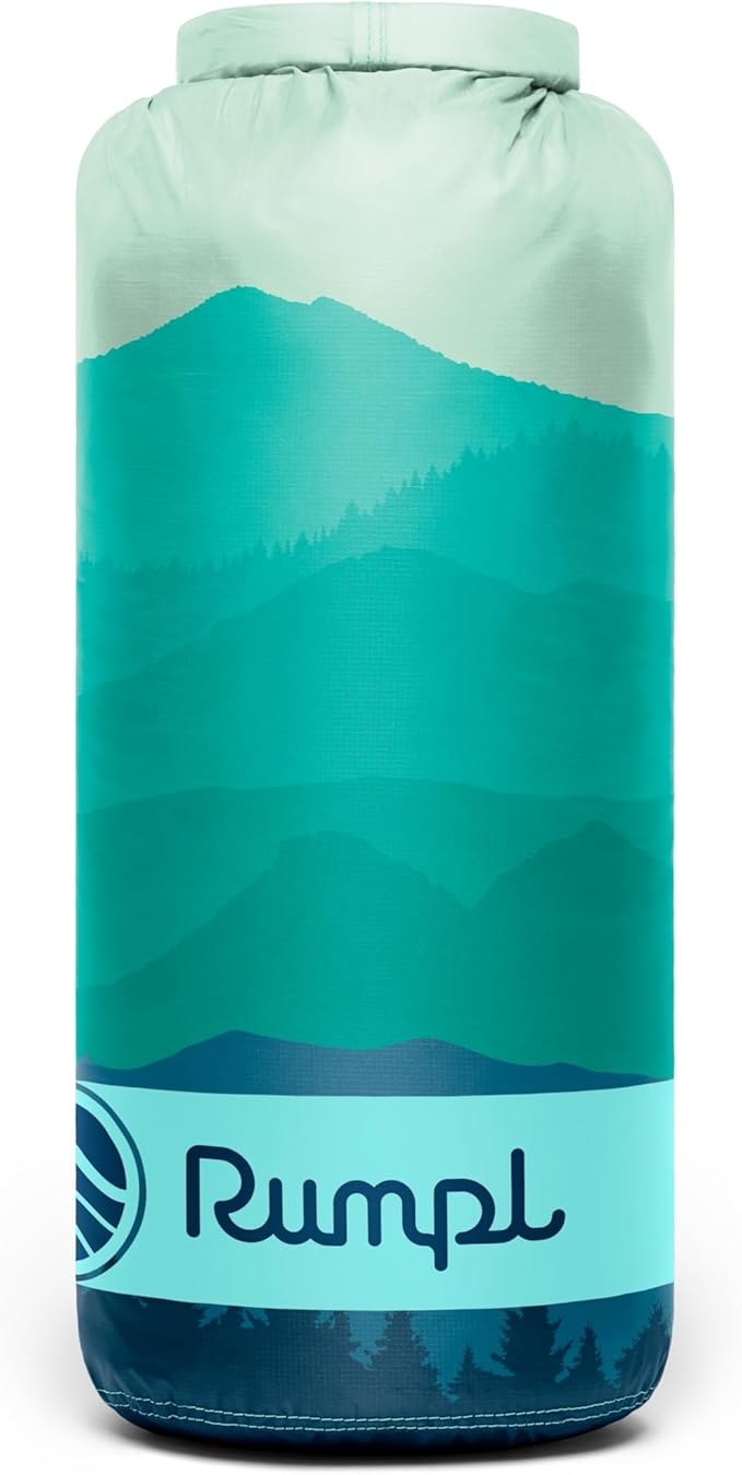 Rumple Original Puffy 1-Person Blanket for Camping and Outdoors Seascape Ridge Mountains